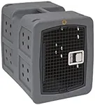 Dakota283 G3 Portable and High Security Polyethylene Framed Door Dog Kennel with Keyed Paddle Latching Door, Medium, Dark Granite