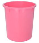 Kuber Industries Plastic Open Plastic Dustbin Without Lid|Garbage Bin For Home, Kitchen, Office, 5Ltr. (Pink)-47KM01045