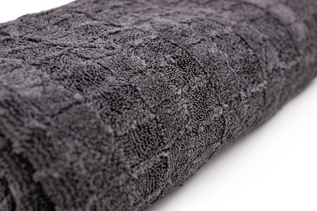 The Rag Company Gauntlet Drying Towel 2-Pack – 70/30 Korean Microfiber, 900gsm, 15x24in, Ice Grey/Grey