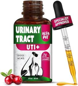Alfa Pet Natural Kidney Support for Dog UTI & Cat UTI - Canine Urinary Tract Care w/Cranberry - Made in USA Dog Kidney Support - Cat Bladder Essentials (2 Oz)