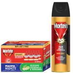 Mortein Insta5 Mosquito Repellent Liquid Refill - 45ml x 6 & 2 in 1 Mosquito and Cockroach Killer Spray - 200ml