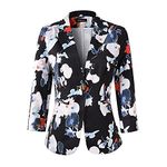 Womens 3/4 Sleeve Lightweight Office Work Suit Jacket Boyfriend Blazer (1905 Black, M)