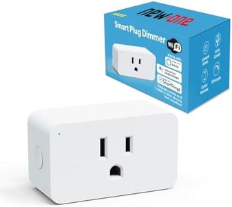 New One Smart Dimmer Plug, 2.4G Wi-Fi Dimmable Smart Plug, Dimmer Smart Outlet, WiFi Socket Compatible with Alexa, Google Assistant, Smart Life for Voice Control, No Hub Required