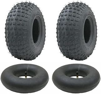 Parnells - 2 set 145/70-6 ATV Pneumatici e Camere D'aria Tr87-50cc 90cc 110cc 75 kg - 2 ply P319 Wanda Quad Tire, E-Marked, Road Legal - Diametro 355 mm, Carico Massimo 75 kg -