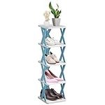 5 Tier Shoe Rack,Shoe Racks Storage,Narrow Shoe Rack,Removable X Shape Shoe Racks,Multi layer Show Rack Space Saving Tall Shoe Rack Organizer for Bathroom,Living Room Entryway Hallway and Cloakroom