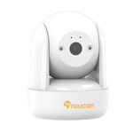 TOUCAN SEEK Pan/Tilt Smart Home Security Camera, Baby Monitor, Pet Camera, 1080p Indoor CCTV with Night Vision & Motion Detection, Works with Alexa & Google, No Subscription Required