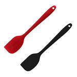 2 PCS Large Silicone Spatula, 28CM Non Stick Silicone Spatulas Dishwasher Safe Heat Resistant Rubber Spatula Cake Cream Butter Spatula Silicone Kitchen Utensils For Cooking Mixing Baking Frying