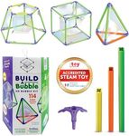 Build A Bubble Montessori 3D Bubble Maker Kit for Kids 8 & Up – Fun-Filled, Easy-to-Use 57-Piece STEM Building Toys Kit– Indoor Educational STEAM Bubble Toys That Help with Your Child's Development