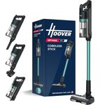 Hoover HF1 Max Cordless Vacuum Cleaner Anti Hair Wrap 200W, 50-min Runtime Rechargeable, 3 Speeds, Double Edge Cleaning, LED Headlight, HEPA Fliter, Crevice Tool & Motorised Pet Tool [HF1M10P]