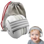 Baby Ear Defenders – Noise Cancelling Headphones for Newborns, Infants & Toddlers (0-36 Months) – Comfortable Hearing Protection for Sleeping – Essential Ear Defenders for Babies & Kids (Gray)