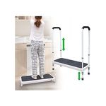 Step Stool with Handle for Elderly Medical Step Stools Seniors Handicap High Beds Mobility Platform Steel Foot Steps with Handrails Ramp Assist for Car, Bedside, Shower, Bathtub (400 LBS)