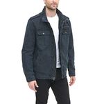 Levi's mens Washed Military Cotton Lightweight Jacket, Navy, XX-Large US