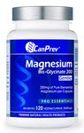 CanPrev - Magnesium BisGlycinate 200mg, 120 v-caps - Gentle on the Bowels - A Factor in the Maintenance of Good Health