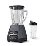 Master Series Blender with Texture Select Settings, Blend-N-Go Cup and Glass Jar, Grey