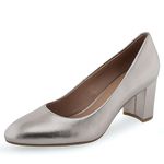 Aerosoles Women's Betsy Pump, Champagne Leather, 7.5 Wide