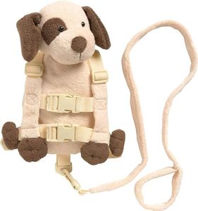 PLAYETTE 2 in 1 Harness Buddy Puppy, Tan