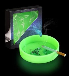 Malenoo Ashtray for Weed Smokers Ash Tray for Outdoor Cool Cute High Temperature Rubber Ash Tray Novelty Fun Pretty Ashtray Glow in The Dark, Large Size, Pack of 1