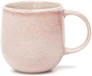 Bliss Gifts & Homewares Handcrafted Stoneware Mug I Handmade Cup with Handle I Microwave & Dishwasher Safe I Toxic Free I Mugs Suitable for Coffee, Tea, Cocoa, Housewarming Gift - 380ml (Salmon)