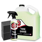 Adam's Tire Shine - Achieve a Lustrous, Dark, Long Lasting Shine - Non-Greasy and No Sling Formulation (Refill Kit)