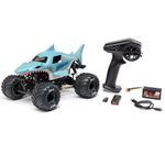 Losi 1/18 Mini LMT Megalodon 2S 4X4 RTR Brushed Monster Truck (Battery & Charger Included), Blue, LOS01026T3