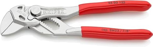 Knipex Mini pliers wrench pliers and a wrench in a single tool chrome-plated, plastic coated 125 mm 86 03 125