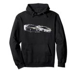 JDM Car Street Drift Race - r32 vs FC anime style Pullover Hoodie