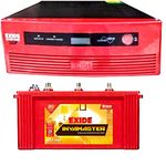 EXIDE 1050VA SINE WAVE UPS WITH INVAMASTER 1500 15OAH EXIDE TUBULAR BATTERY COMBO!