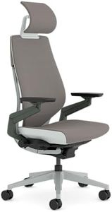 Steelcase Gesture Ergonomic Office Chair With 360° Armrests, 3D Live Back Lumbar Support, Adjustable Headrest Mocca