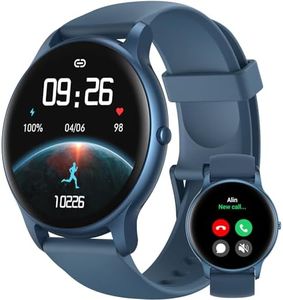 Parsonver Smart Watch(Answer/Make Call), 1.32" HD Fitness Watch for Men Women, Smartwatch 100+ Sport Modes IP68 Waterproof, Heart Rate Sleep Monitor, Fitness Tracker for Android iOS, Blue