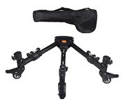 YELLBIN TD-30L Professional Heavy Duty Photography Tripod with Rubber Wheels and Adjustable Leg Mounts, Compatible with Most Tripods, Perfect for Cameras, Camcorders and