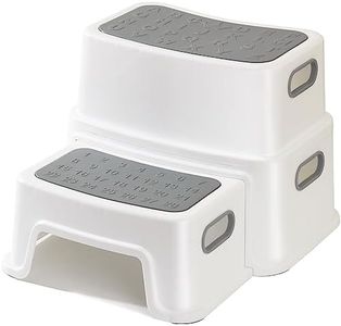 Marche Pied Enfant, metaheim Tabouret Robuste à 2 Niveaux pour la Salle de Bain, Lavabo et Toilette, Anti-basculement et Antidérapant, Marchepied Sûr pour Les Tout-Petits