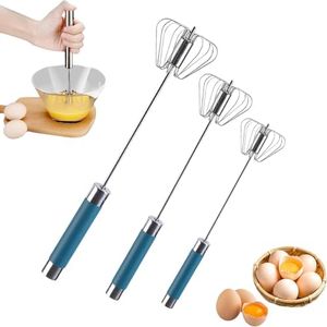 Stainless Steel Semi-Automatic Whisk, Kitchen Egg Beater Whisk