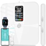 Body Fat Scale, Lepulse 8 Electrodes Weighing Scale for Body Weight Fat Percentage, Large Display Bathroom Scale Digital, Precision Smart Scale & Body Analyzer, 20 Body Composition Scale with Report