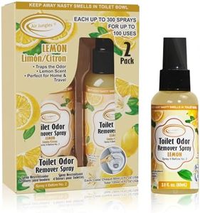 Air Jungles Toilet Poop Odor Eliminator Spray, Lemon Scent, Spray It Before No.2, Up to 100 Uses Per Bottle, For Home, Travel, Office Bathroom, and College Dorm Bathroom