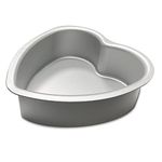 kefyixc Heart-shaped cake pan, heart-shaped cake tin, aluminum, 3-inch deep, 8-inch heart-shaped, for weddings, parties, family and other occasions cake (8 x 3 Inch)