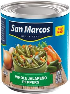 San Marcos Whole Jalapenos, 6 Lb, 97 oz, Carefully handpicked Whole Jalapeños Peppers