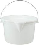 HomeLeisure Metal Handle Bucket Metal Handle Bucket, White, RHBUB015.929