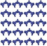 uxcell Lab Joint Clip Plastic Clamp Mounting Clips for 14/20 or 14/35 Glass Taper Joints Laboratory Connector Blue 20Pcs