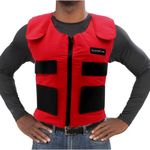 Glacier Tek Sports Cool Vest for Men and Women (Red Color) - Maintains 59ºF for Up to 2.5 Hours - With Set of 8 Non-Toxic Cooling Packs - Multiple Uses: Running, Hiking, Fishing, Kayak - Easy to Clean