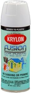Krylon K02320007 Fusion For Plastic Aerosol Spray Paint, 12-Ounce, Gloss White - K02320001