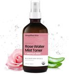 Rose Water Spray for Face with Matrixyl 3000 - Organic Rosewater Face Mist with Aloe Vera & Hyaluronic Acid - Hydrating, Reduces Fine Lines, Boosts Collagen Production, & Soothes Skin - 4 Fl Oz