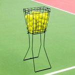 Vermont Tennis Ball Basket & Hopper [72 Ball Capacity] – Easy Tennis Ball Storage & Collection