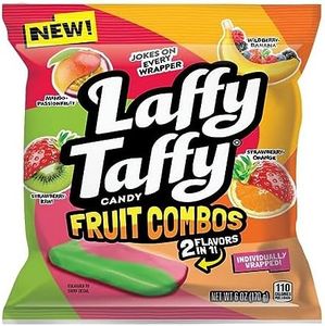 Laffy Taffy Candy, Fruit Combos, Individually Wrapped Mini Bars, 6 Ounce