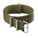 Archer Watch Straps - Classic Nylon NATO Straps | Choice of Color and Size (Olive, 20mm)