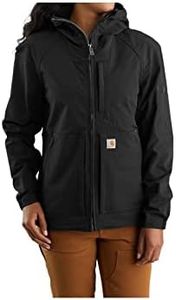 Carhartt Women's Super Dux Relaxed Fit Lightweight Hooded Jacket, Black, Small