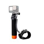 ELFOG Waterproof Monopod Floating Hand Grip Snorkeling Selfie Pole Stick+Safety Wrist Strap Rope Compatiable for Go Pro Hero 13/12/11/10 Max DJI Action 5/4/3 Insta 360 AcePro and Other Action Cameras