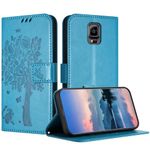 JayModCase Case Compatible with Galaxy Note 4, PU Leather Flip Folio Wallet Case with Card Holder Kickstand Magnetic Closure cover for Note 4 - Blue