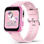 meoonley Kids Smart Watch with Puzzle Games HD Touch Screen Camera Video Music Player Pedometer Alarm Clock Flashlight Fashion Kids Gift for 6-13 Years Old Boys Girls Toys