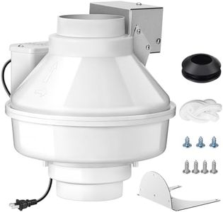 New Upgrade Dryer Booster Fan 4 Inch | 167 CFM | Auto-On |, Compatible with DBF 110 Vent Booster Fans Increase Exhaust Pressure, with Plug Efficient, Dryer Vent Booster Fan 4 Inch