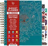 Legend Budget Planner & Monthly Bill Organizer with Pockets – Home Finance Book with Bill Payment & Expense Trackers – Financial Notebook for Household Budgeting & Money Management - Large, 8x9.5”, Dark Teal